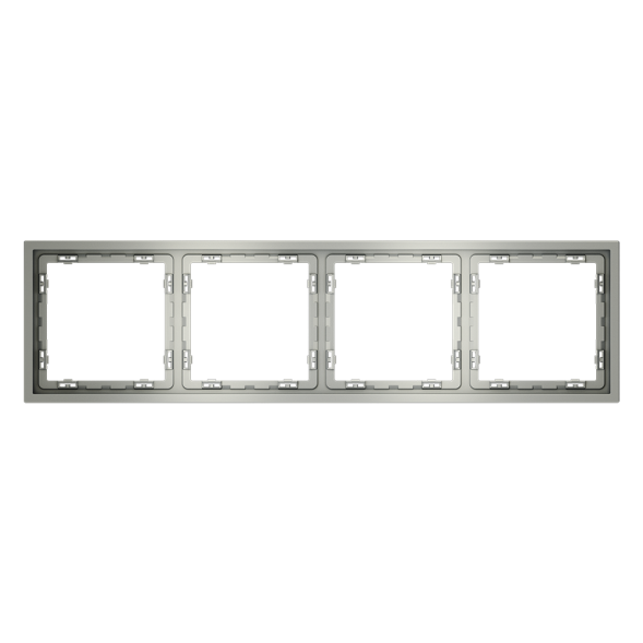 Рамка пластиковая VOLTUM S70 на 4 поста, (сталь)