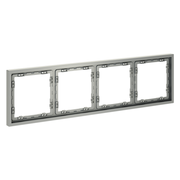 Рамка пластиковая VOLTUM S70 на 4 поста, (сталь)