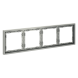 Рамка пластиковая VOLTUM S70 на 4 поста, (сталь)