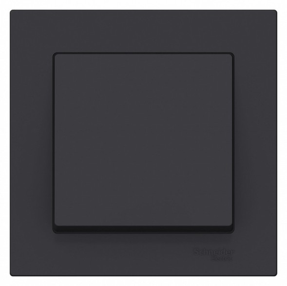 Одноклавишный выключатель Schneider Electric Atlasdesign Карбон сх.1, 10АХ, в сборе ATN001012