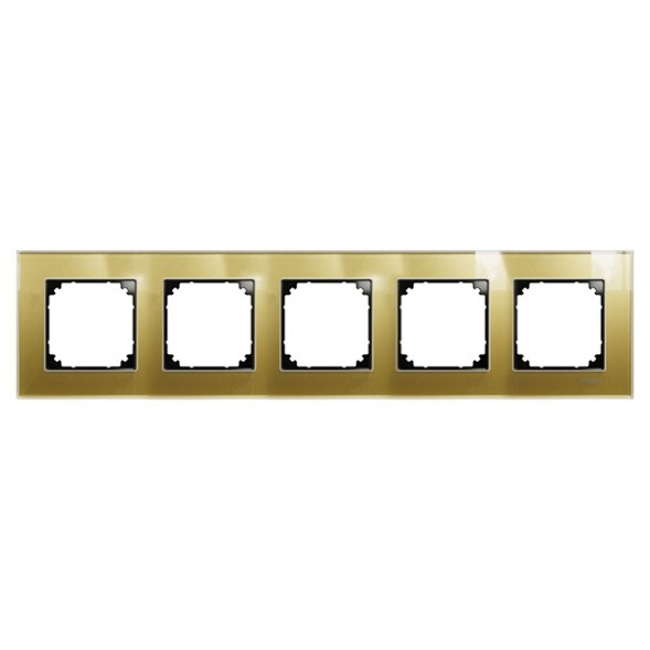 Рамка Merten M-Elegance Золото 5 постов MTN4050-3241