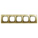 Рамка Merten M-Elegance Золото 5 постов MTN4050-3241