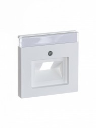 Плата центральная (накладка) ABB белый бархат для однопостовой телекоммуникационной розетки 0213 0216 с полем для надписи 2CKA001710A3889 1803-884