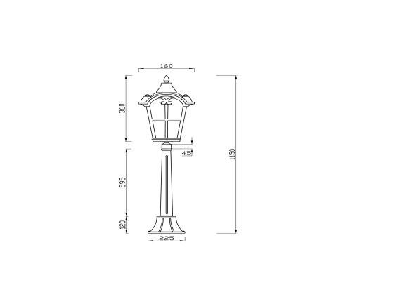 Ландшафтный светильник Outdoor O413FL-01BZ1