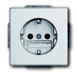 Розетка ABB Future серебристо-алюминиевый SCHUKO 16А 250В 2CKA002011A6213 20 EUC-83-500