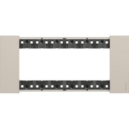 Рамка Bticino Living Now Бежевый 6-модульная KA4806KM