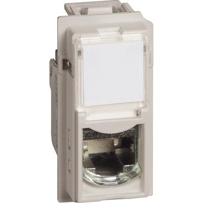 Розетка RJ45 Btnet Bticino Living Now бежевый STP cat6 KM4279C6S