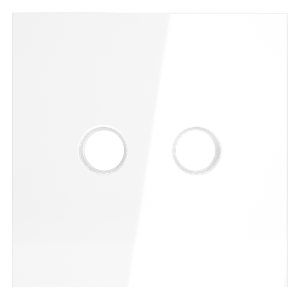 Накладка для розетки телевизионной оконечной TV+SAT, S70 (белый глянцевый)