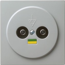 Розетка выравнивания потенциалов Gira S-color Серый двухместная 040542