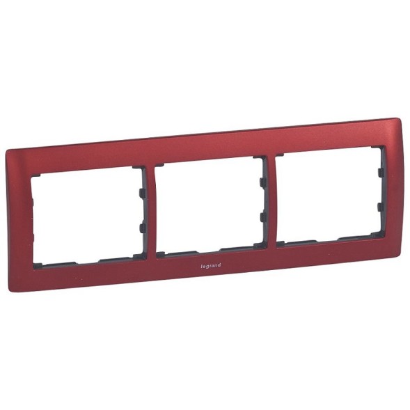 Рамка Legrand Galea Life Красный 3 поста 771903