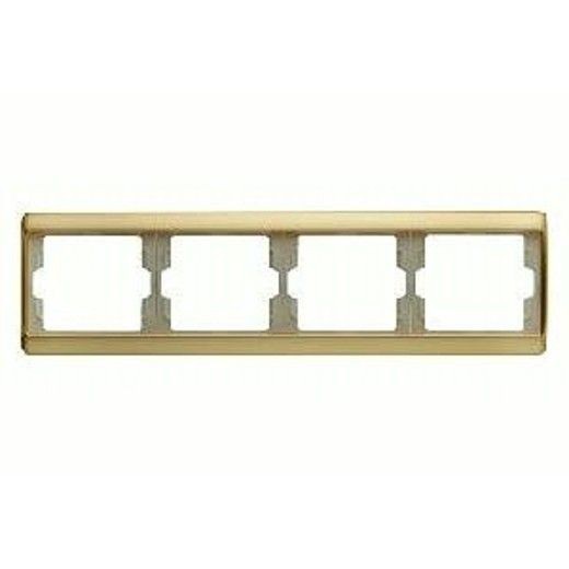 Рамка Berker Arsys Золото 4 поста 13840002