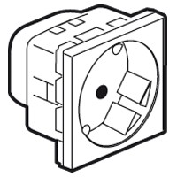 Розетка Legrand Mosaic 2к+З немецкий стандарт 45° 077245