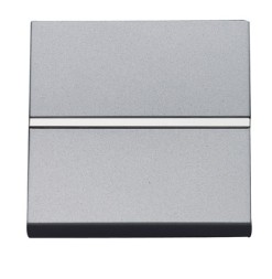 Механизм переключателя ABB Zenit серебристый одноклавишного проходного с клавишей 2 модуля 2CLA221000N1301 N2210 PL