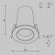 Встраиваемый светильник Technical DL125-L12-3K-B