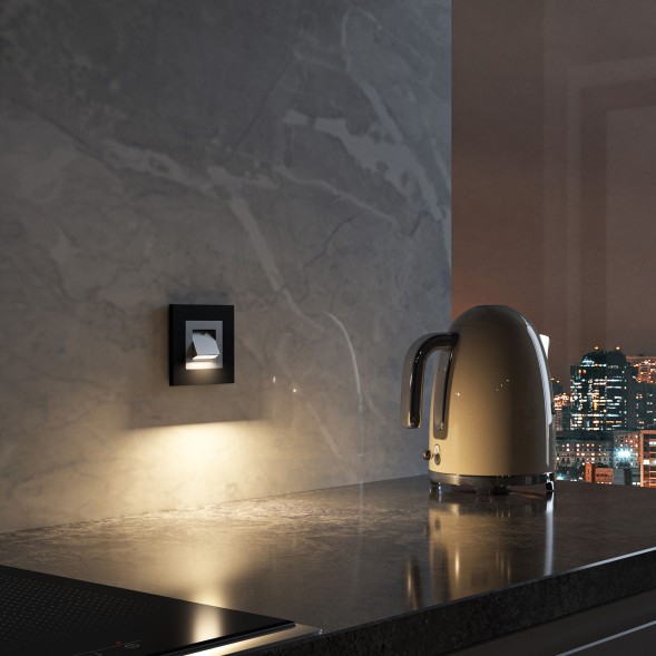 Поворотная встраиваемая LED подсветка Turn (серебряный) Werkel W1154706