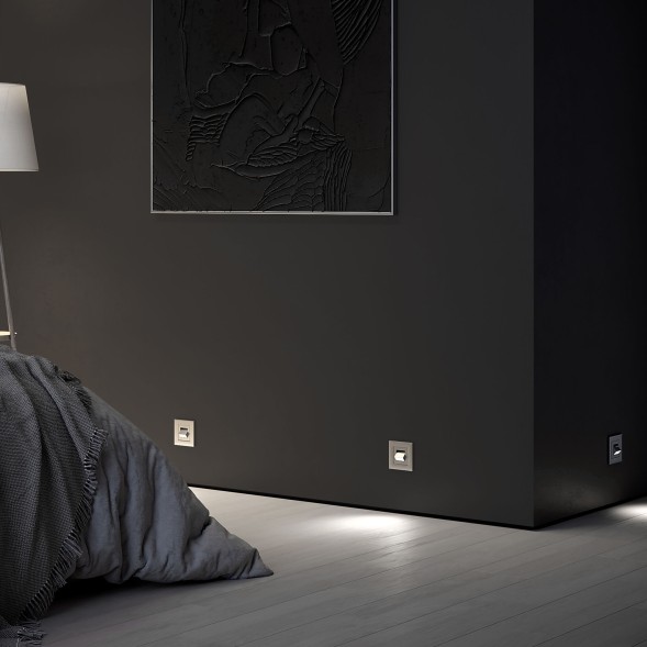 Поворотная встраиваемая LED подсветка Turn (серебряный) Werkel W1154706