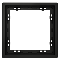 Рамка пластиковая VOLTUM S70 на 1 пост, (черный матовый)
