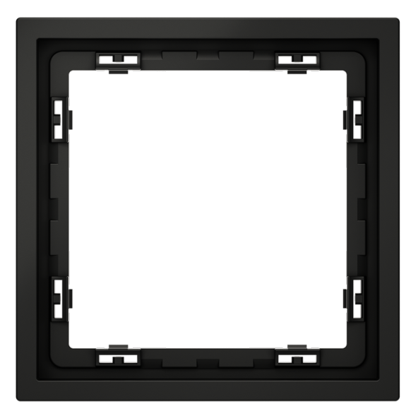 Рамка пластиковая VOLTUM S70 на 1 пост, (черный матовый)