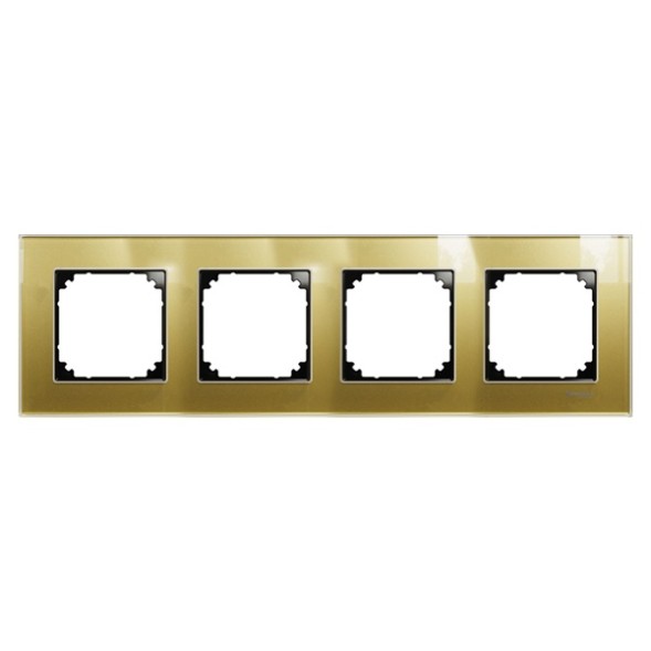 Рамка Merten M-Elegance Золото 4 поста MTN4040-3241