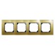 Рамка Merten M-Elegance Золото 4 поста MTN4040-3241