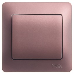 1-клавишный Выключатель,сх.1,10AX, в сборе Schneider Electric Glossa Баклажановый GSL001112
