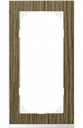Рамка Merten M-Pure Decor без перегородки Дуб / Бриллиантовый белый 2 поста MTN4025-3674