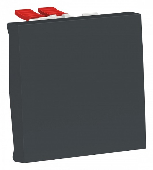 Переключатель Schneider Electric Unica Modular Антрацит 1-клав, перекрест, сх. 7 10 AX, 250В, 2мод NU320554