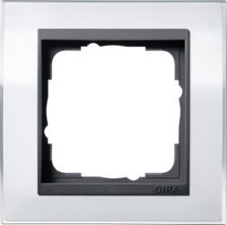 Рамка Gira Event Clear Белый / Черный 1 пост 0211728