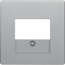 Центральная панель Berker R.1 Berker Q.1 алюминиевый с эффектом бархата, для розетки TAE 10336084