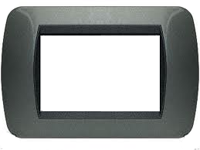 L4803AC Рамка на 3 модуля Тёмная Сталь Bticino