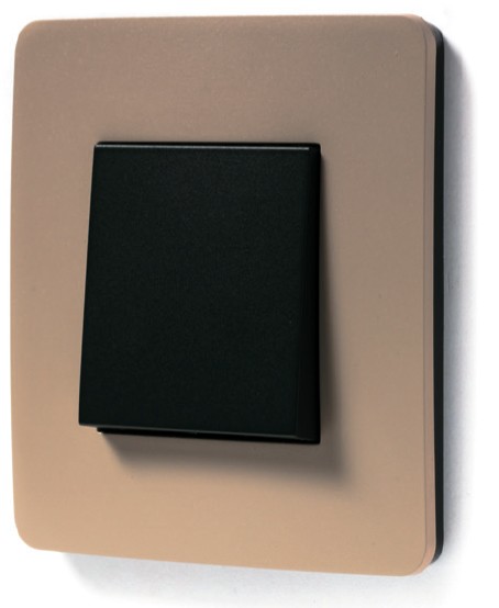 Рамка Schneider Electric Unica Studio Color Песочный / Антрацит 1 пост NU280228