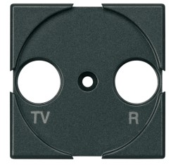 Лицевая панель Bticino Axolute Антрацит для розеток TV/FM + SAT HS4212