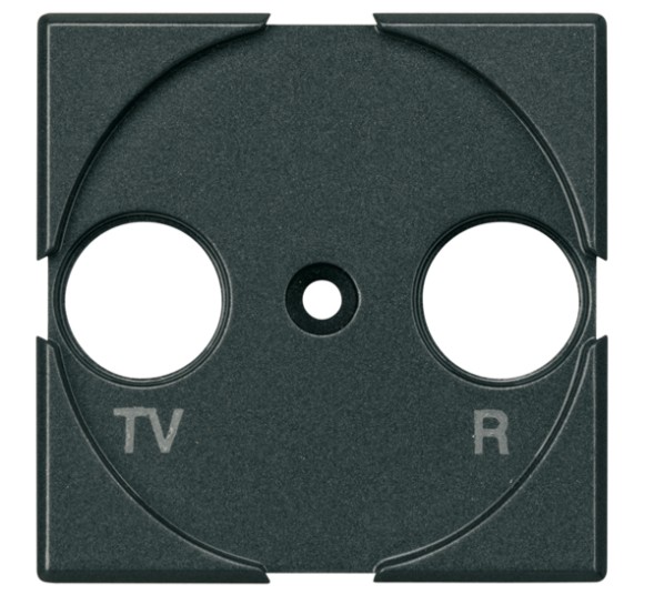Лицевая панель Bticino Axolute Антрацит для розеток TV/FM + SAT HS4212