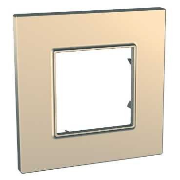 Рамка Schneider Electric Unica Quadro Медь 1 пост MGU6.702.56