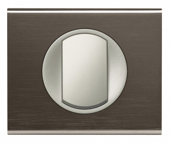 Рамка Legrand Celiane Металл Черный никель 1 пост 069031