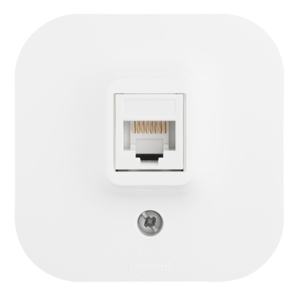 Розетка компьютерная Legrand Quteo белая RJ45 кат.5e UTP 782224