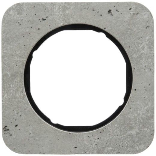 Рамка Berker R.1 Бетон черный 1 пост 10112374