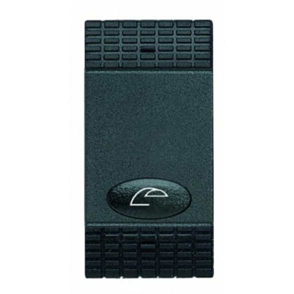 Клавиша Bticino Living Light Антрацит с подсвечиваемым символом &quot;Лампа настольная&quot; для выключателей/девиаторов/промежуточных переключателей 1 модуль L4921C