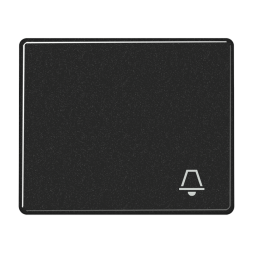 Клавиша Jung SL 500 Черный 1-я с символом &quot;ЗВОНОК&quot; SL590KSW