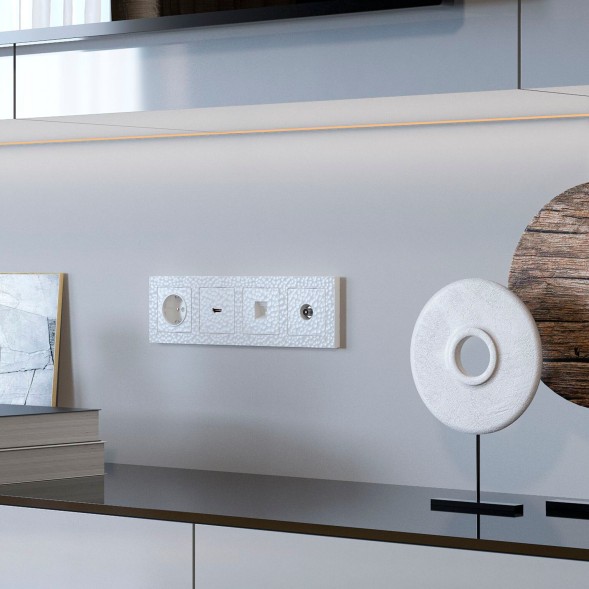 Накладка для RJ-11 (Hammer белый) Werkel W1292001