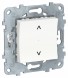 Выключатель Schneider Electric Unica Studio Белый Wiser управление жалюзи NU550818