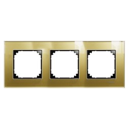 Рамка Merten M-Elegance Золото 3 поста MTN4030-3241
