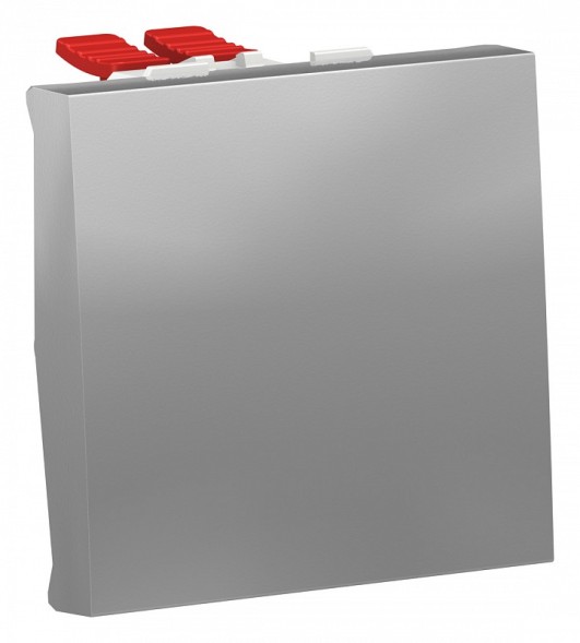 Переключатель Schneider Electric Unica Modular Алюминий 1-клав, перекрест, сх.7, 10 AX, 250 В, 2мод NU320530