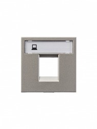 Накладка для 1-го суппорта/разъёма ABB Zenit шампань типа 2017... и/или 2018... 2-модульная 2CLA221810N1901 N2218.1 CV