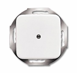 Плата центральная (накладка) ABB Reflex SI альпийский белый для вывода кабеля с суппортом с компенсатором натяжения 2CKA001710A0110 2527-214