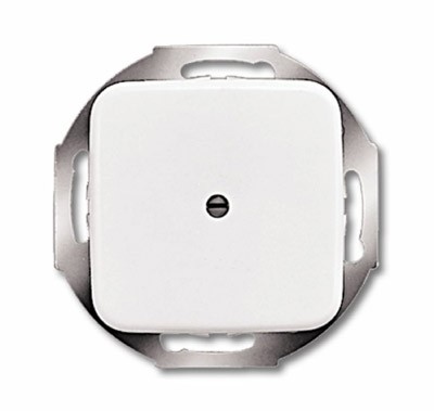 Плата центральная (накладка) ABB Reflex SI альпийский белый для вывода кабеля с суппортом с компенсатором натяжения 2CKA001710A0110 2527-214