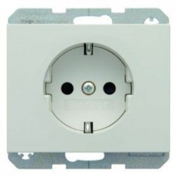 Штепсельная розетка Berker K.1 полярная белизна с блеском SCHUKO 41357009