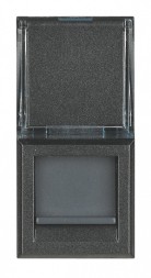 Розетка RJ45 Bticino Axolute Антрацит FTP к6 110 HS4262C6S