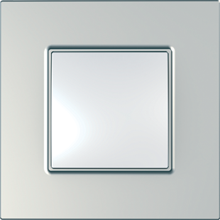 Рамка Schneider Electric Unica Quadro Серебро 1 пост MGU6.702.55