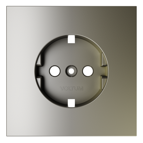 Накладка для розетки с заземлением, S70 (шелк)